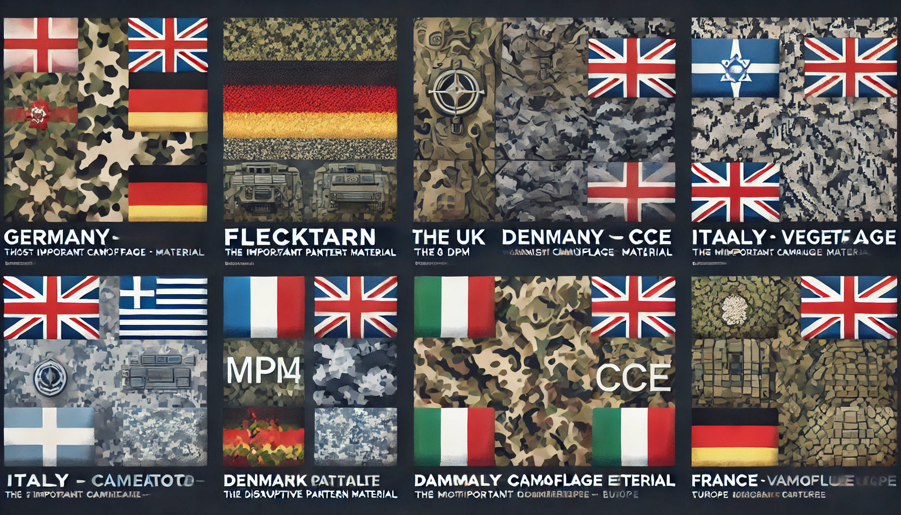 Die wichtigsten Tarnmuster der Welt